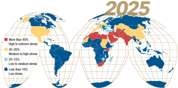 World Water Stress in 2025