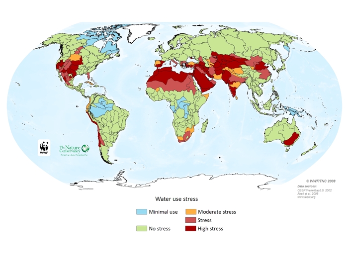 World Water Stress Map