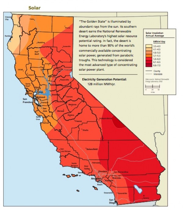 California Solar Map