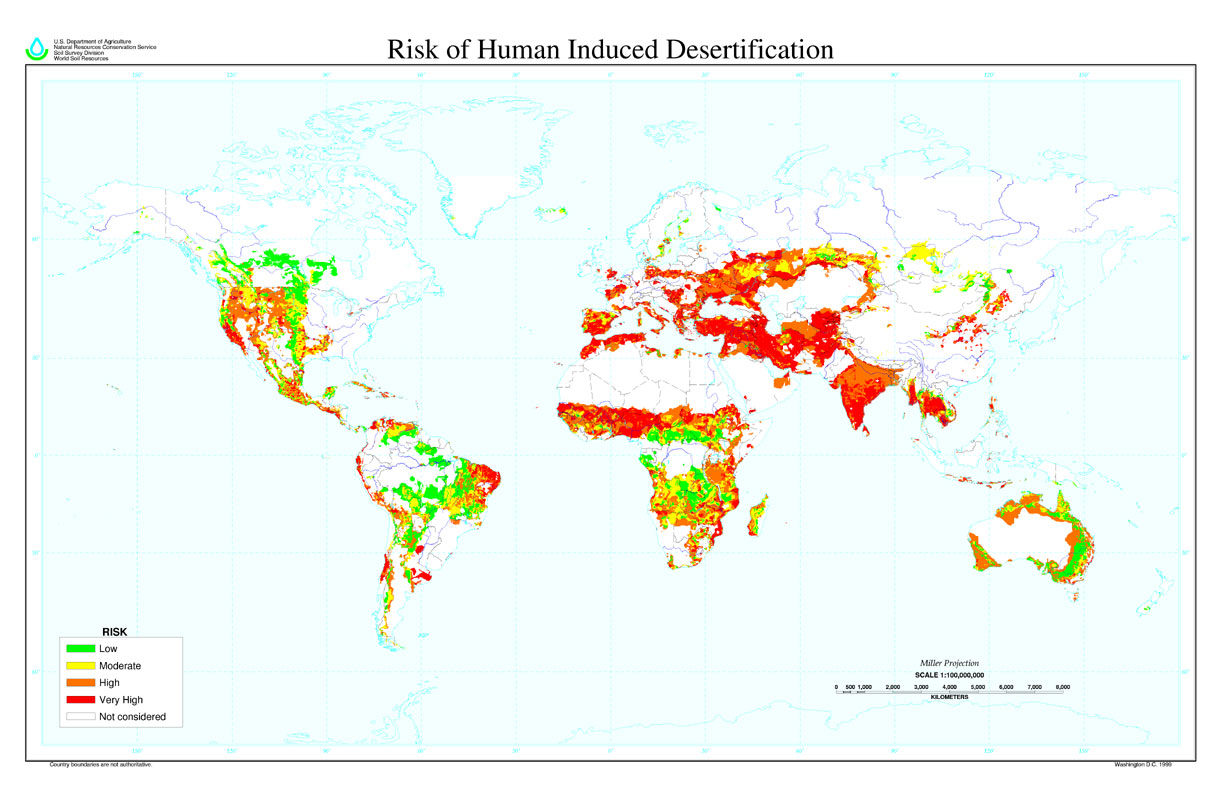 Risk of Human induced desertification