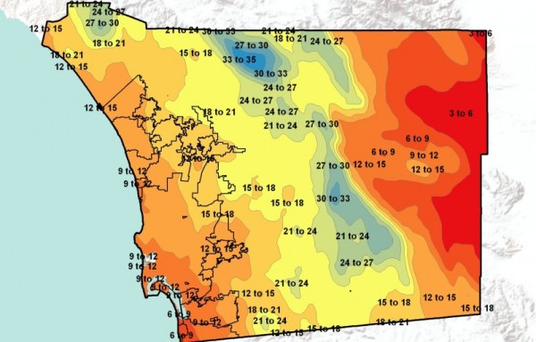 2004 Rainfall in the San Diego Region
