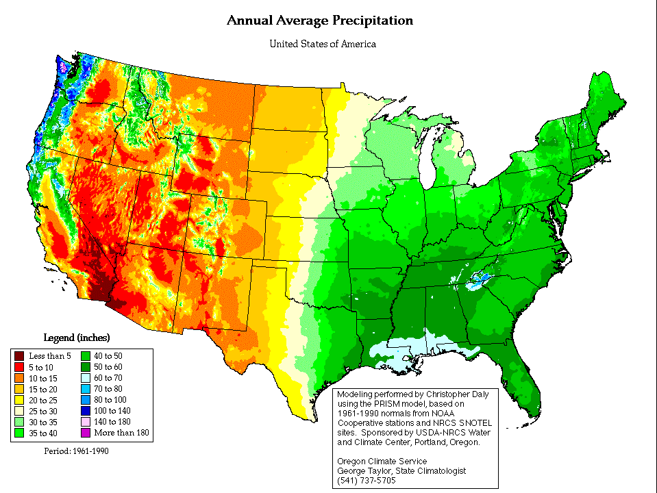 Annual Average Precipitation SIMCenter