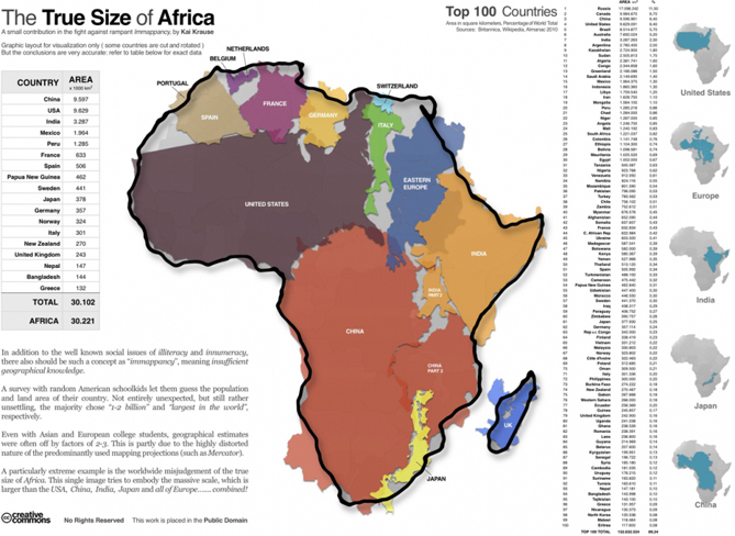 real size of Africa